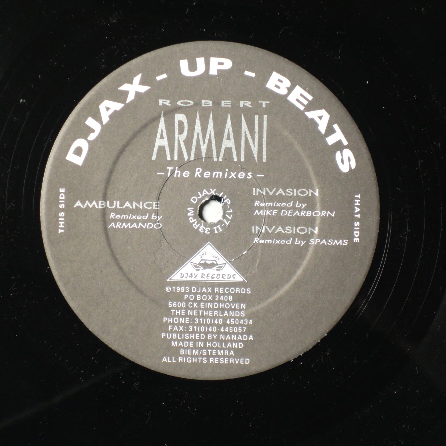 ROBERT ARMANI - The Remixes [12"]