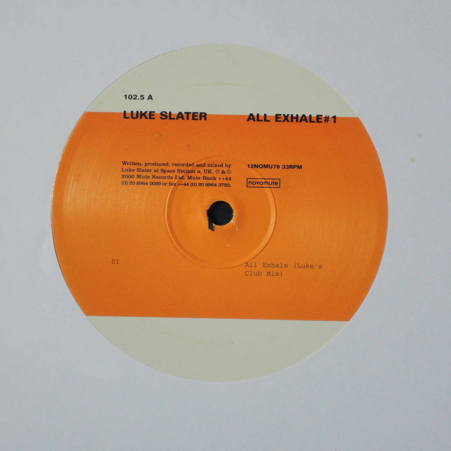 LUKE SLATER - ALL EXHALE #1 [12"]