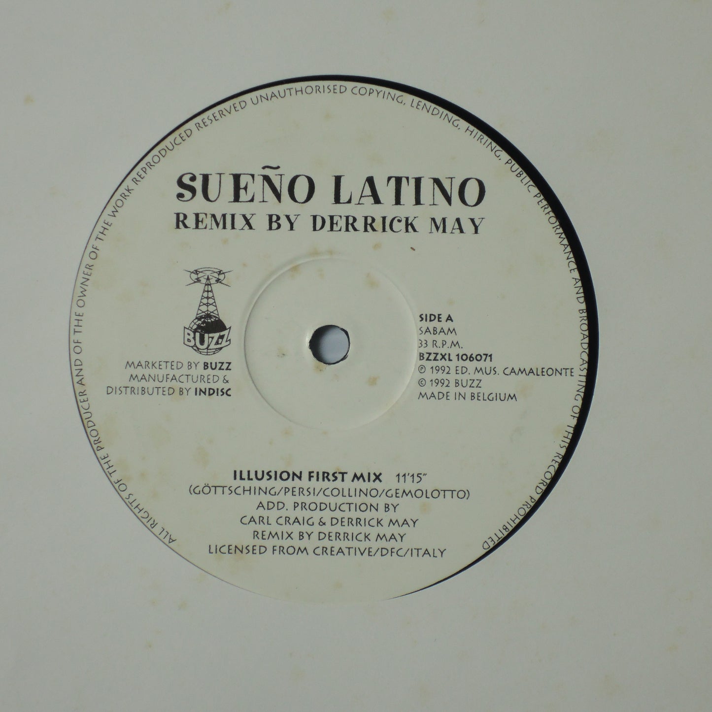 Sueno Latino - Sueno Latino Remix by Derrick May [12"]