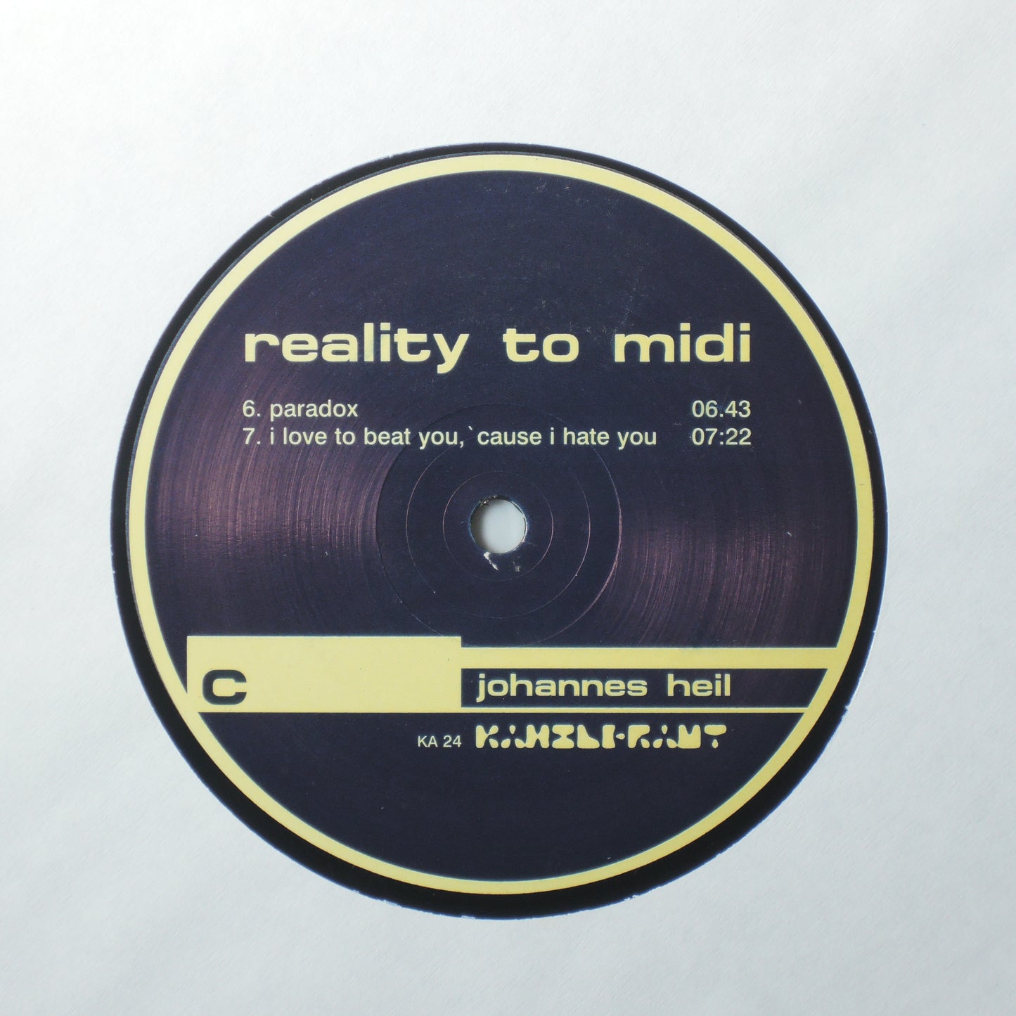 Johannes heil - reality to midi [LP]