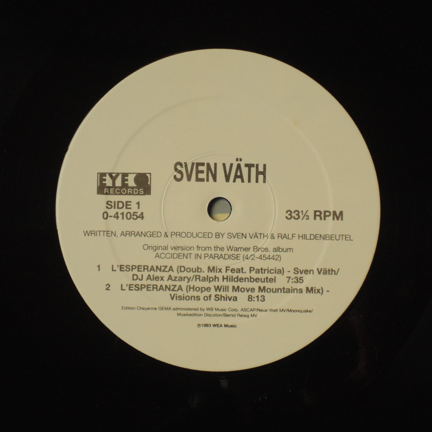 SVEN VATH - L’ESPERANZA [12"]