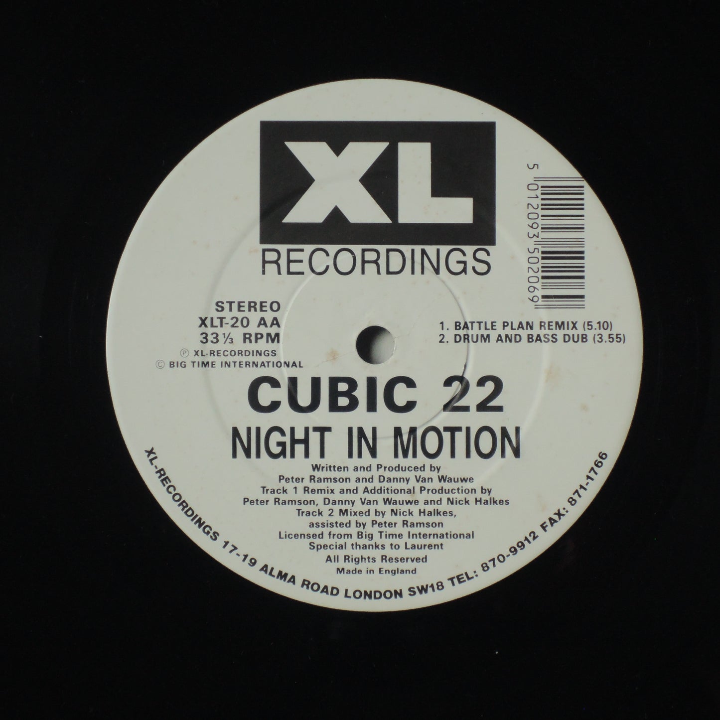 CUBIC 22 - NIGHT IN MOTION [12"]