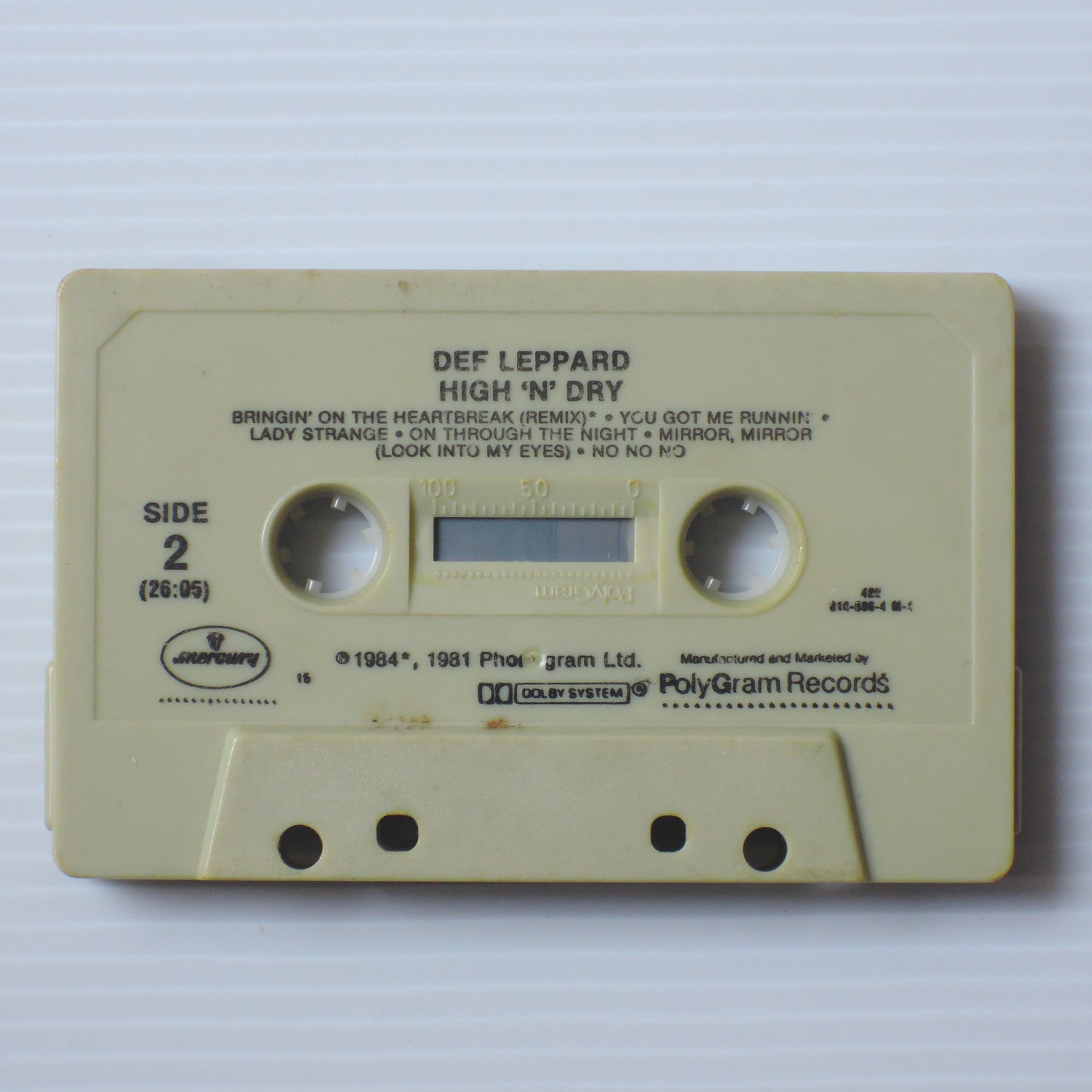 DEF LEPPARD - HIGH ‘N’ DRY [カセット]