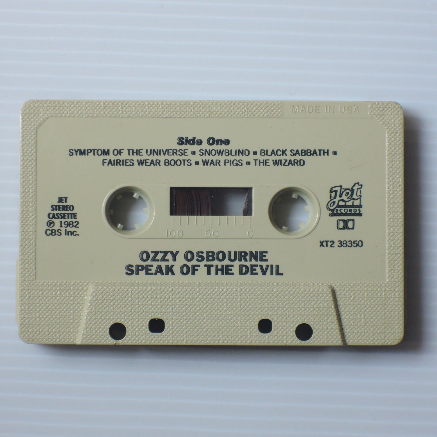 OZZY OSBOURNE - SPEAK OF THE DEVIL [カセット]