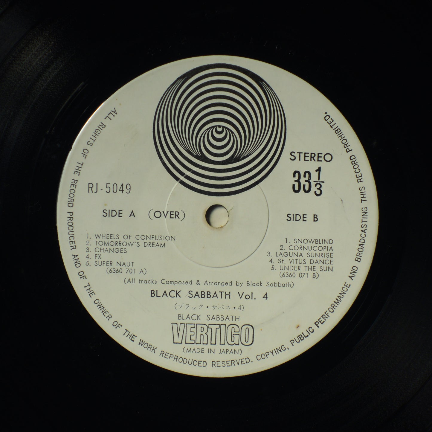 BLACK SABBATH - Vol 4 [LP]