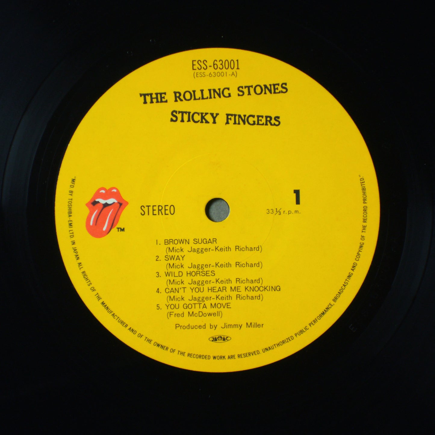 THE ROLLING STONES - STICKY FINGERS [LP]
