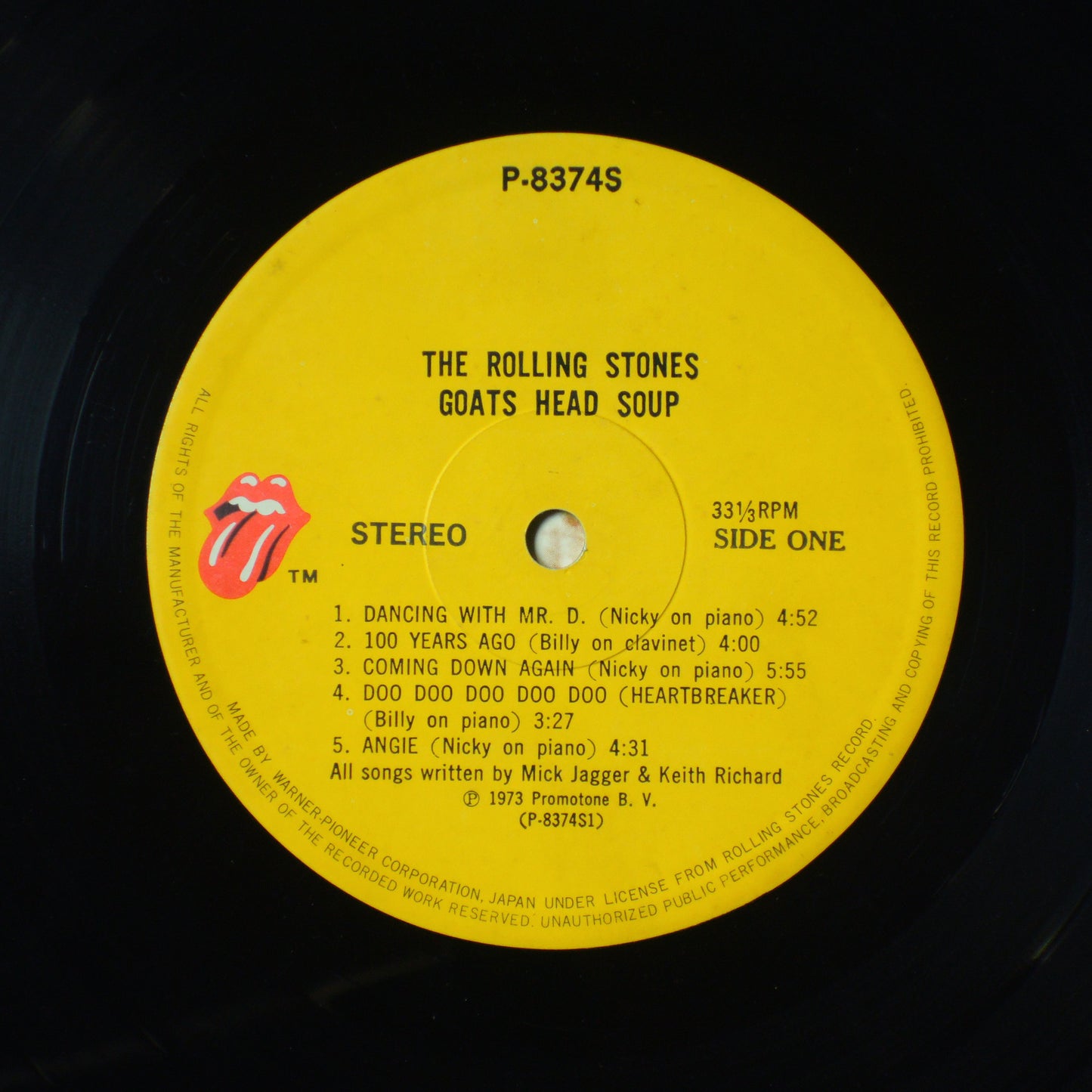 THE ROLLING STONES - GOATS HEAD SOUP [LP]