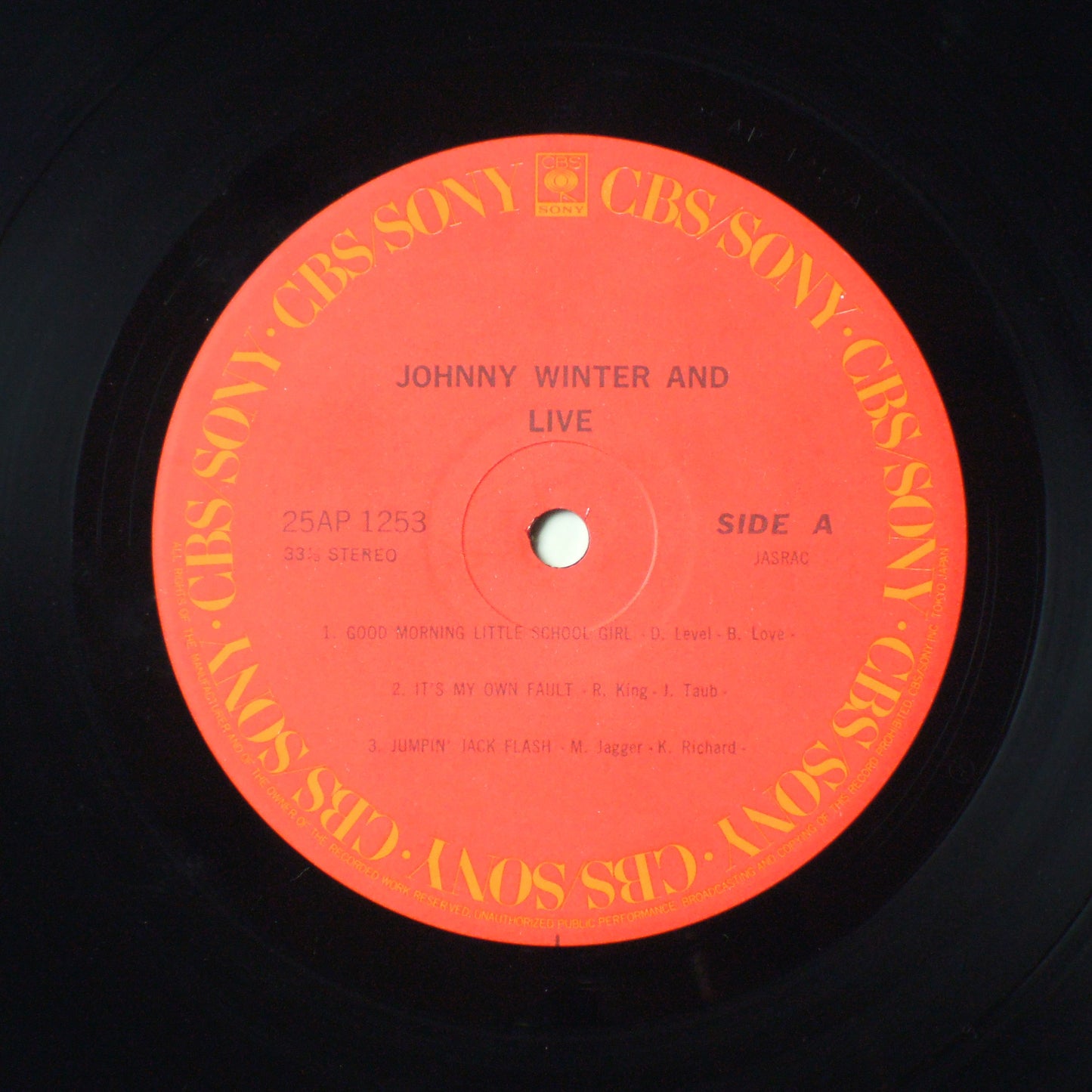 JOHNNY WINTER AND - LIVE [LP]