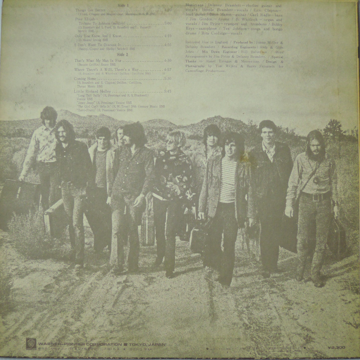 Delaney & Bonnie & Friends With Eric Clapton - ON TOUR [LP]