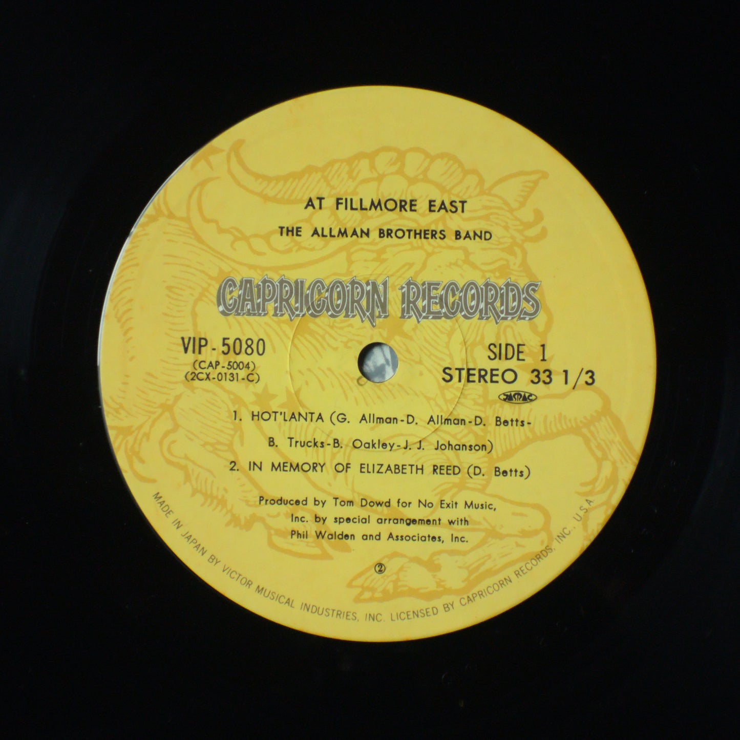 THE ALLMAN BROTHERS BAND - AT FILLMORE EAST [LP]