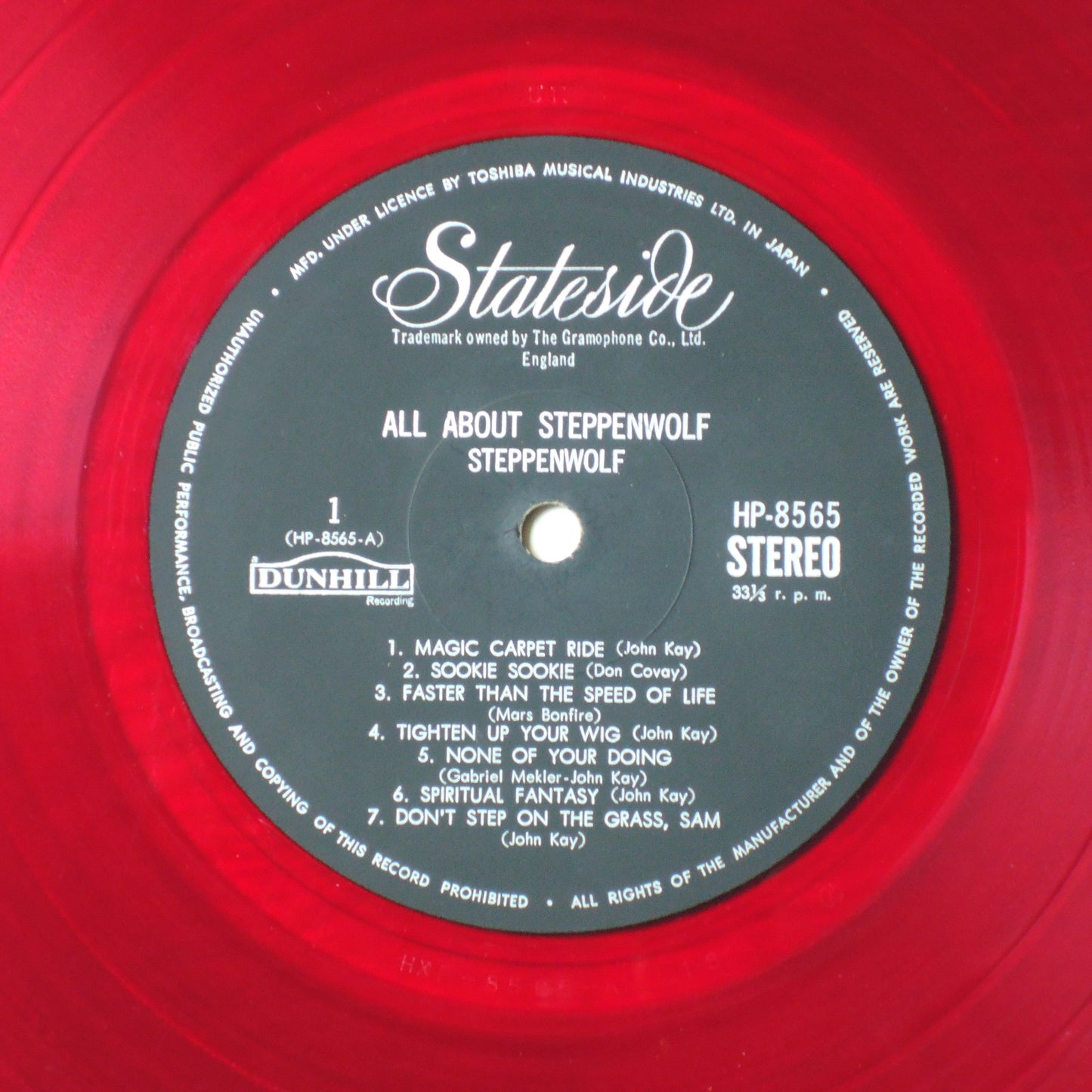 STEPPENWOLF - ALL ABOUT STEPPENWOLF [LP]