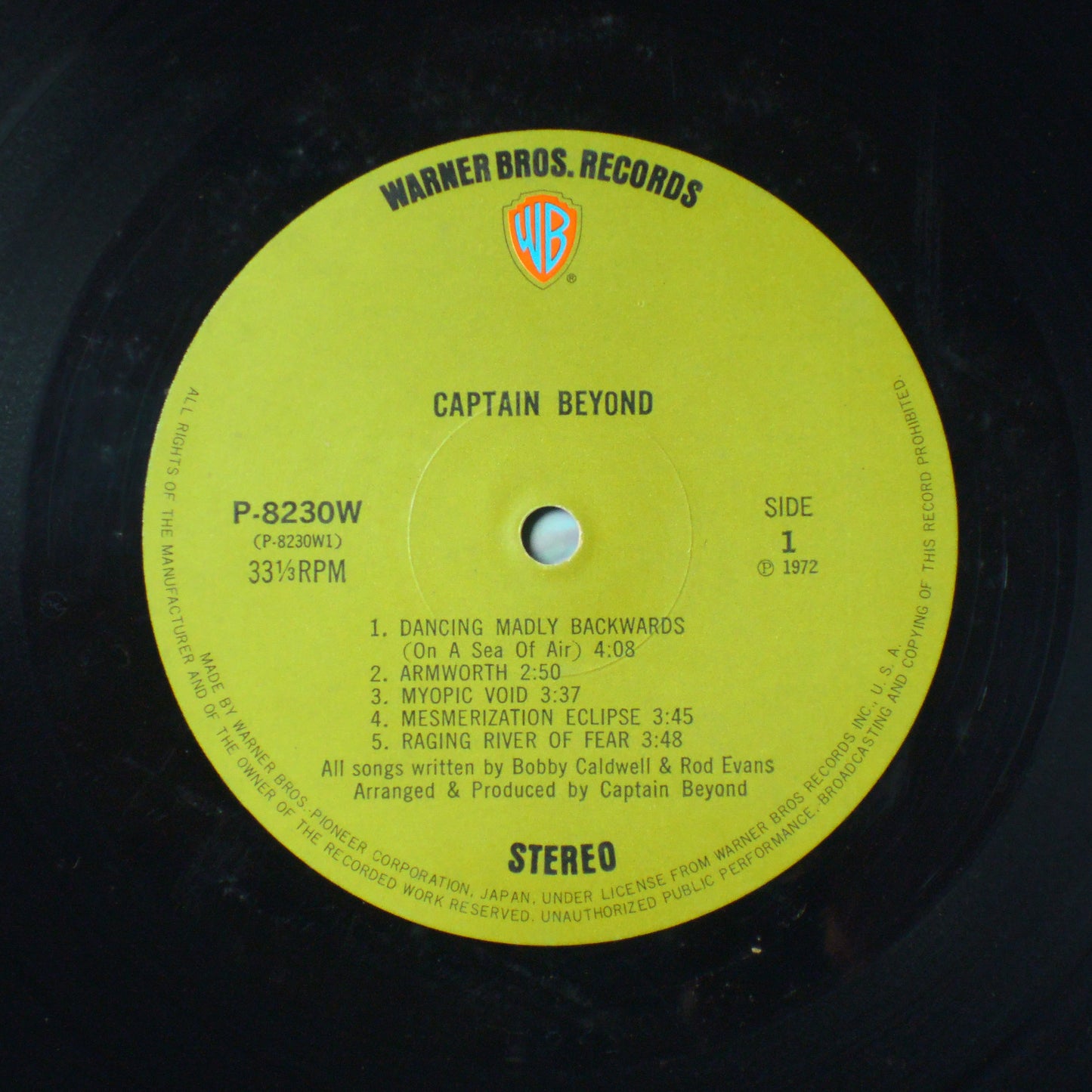 CAPTAIN BEYOND - CAPTAIN BEYOND [LP]