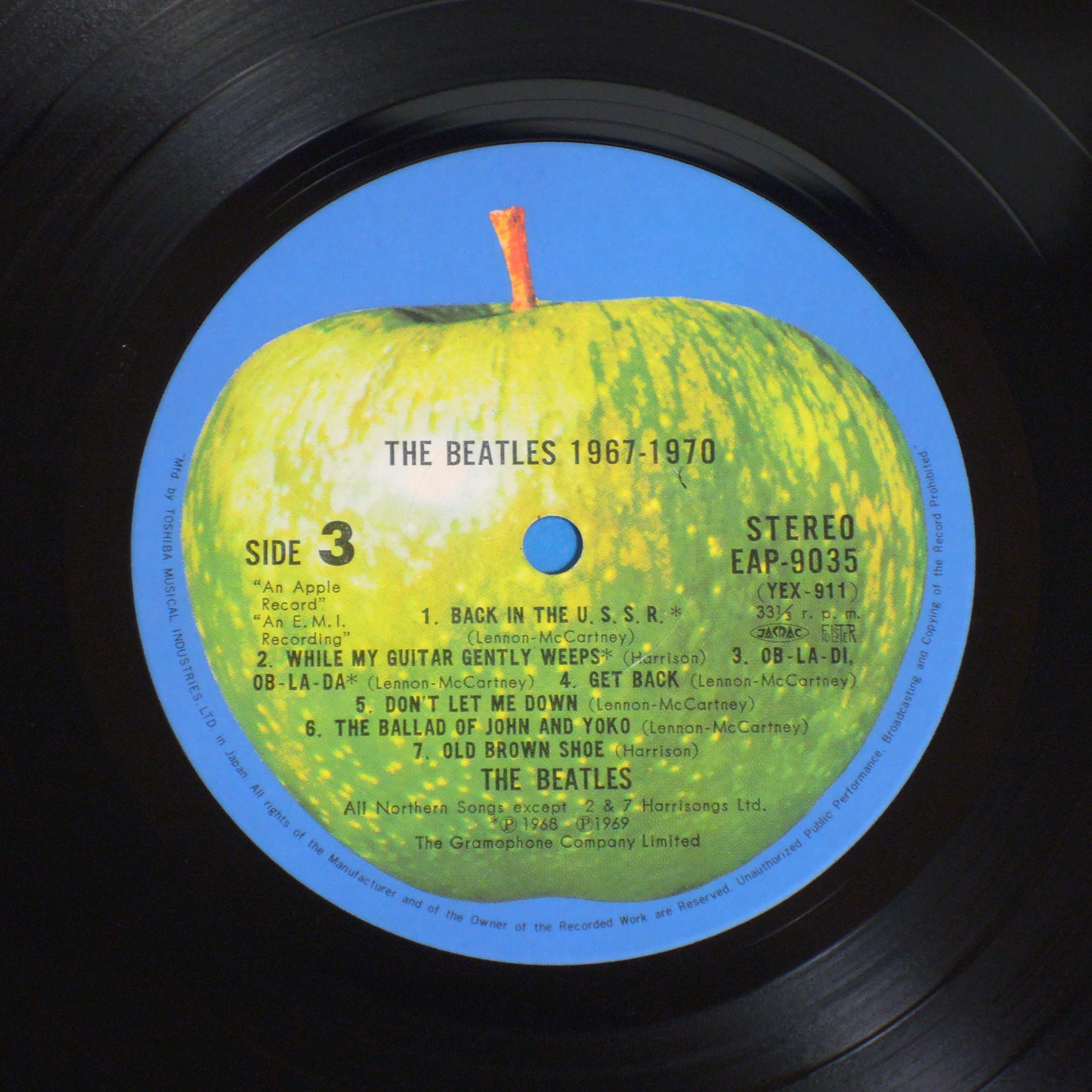 THE BEATLES - 1967~1970 [LP] (EAP-9034B)