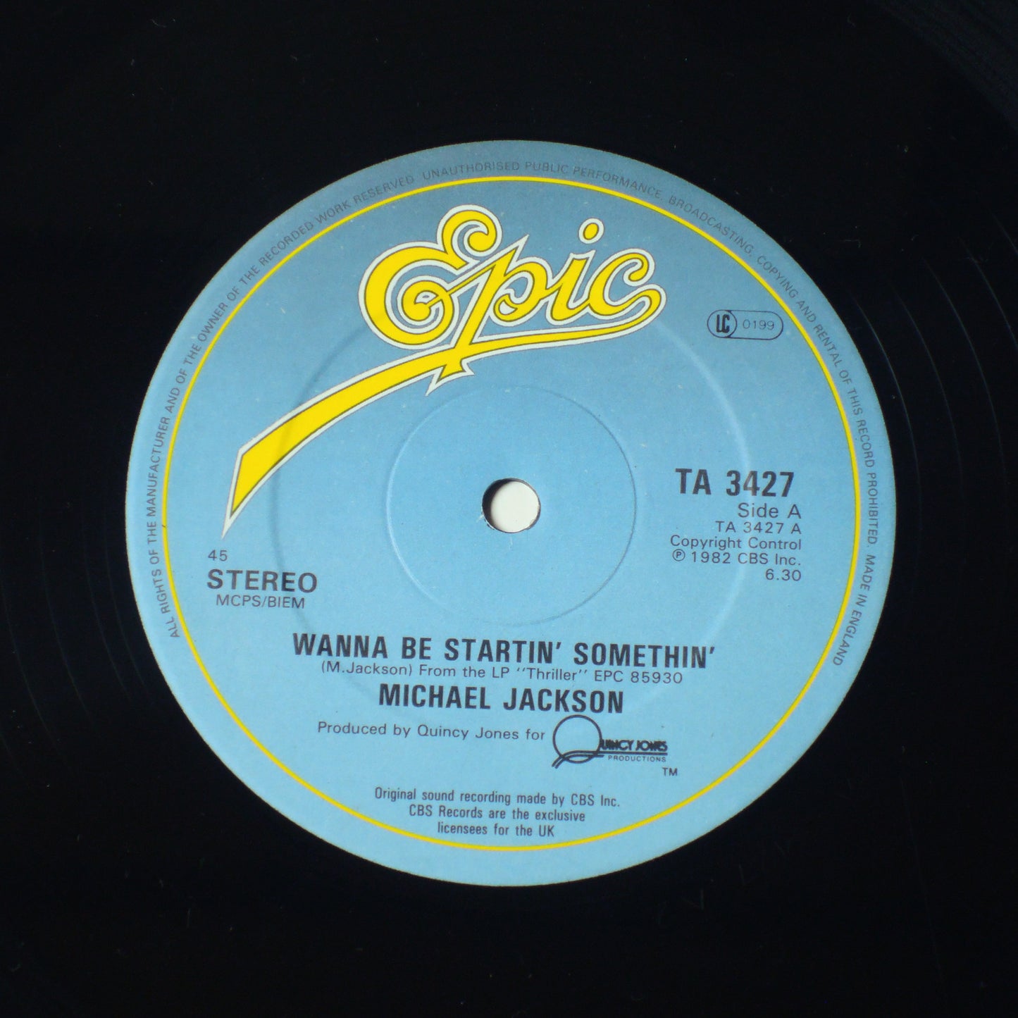 Michael Jackson - WANNA BE STARTIN’ SOMETHIN’ [12インチ] (TA3427)