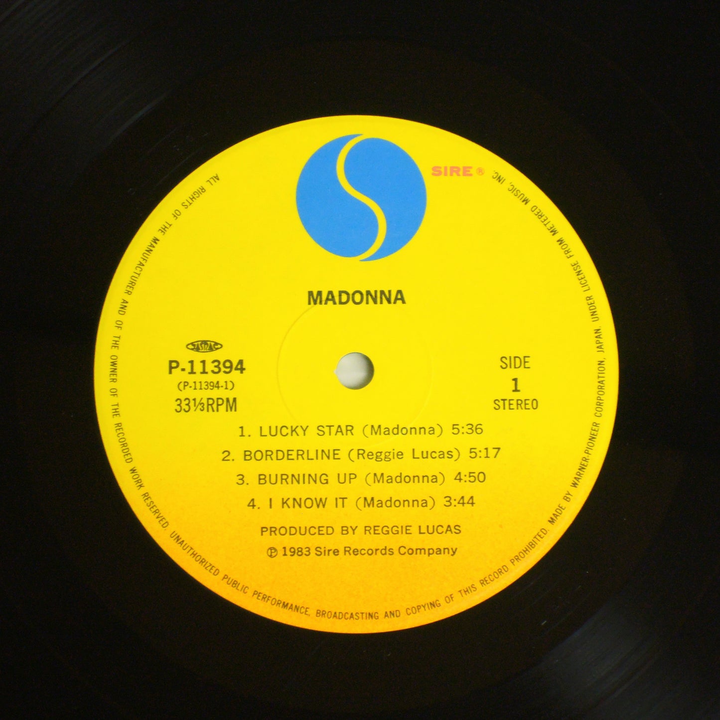 MADONNA - MADONNA [LP] (P-11394)