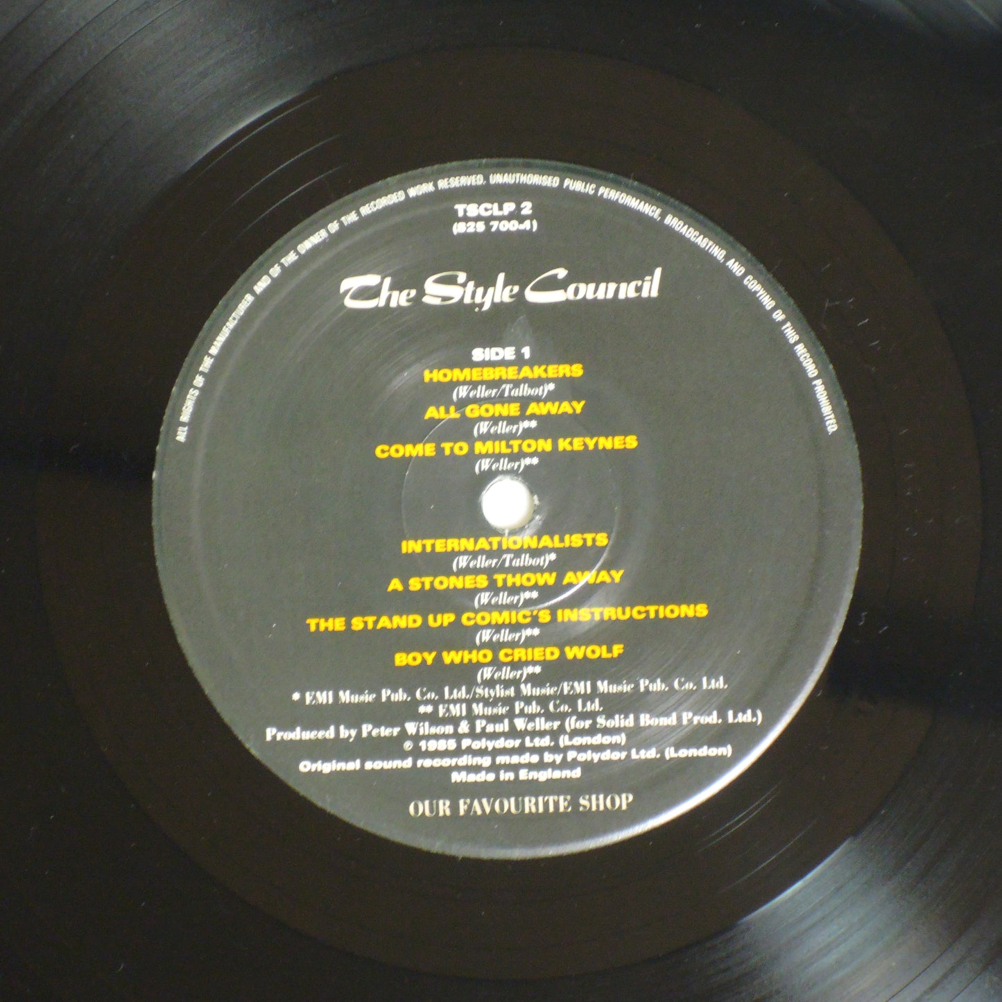 THE STYLE COUNCIL - OUR FAVOURITE SHOP [LP] (TSCLP2)