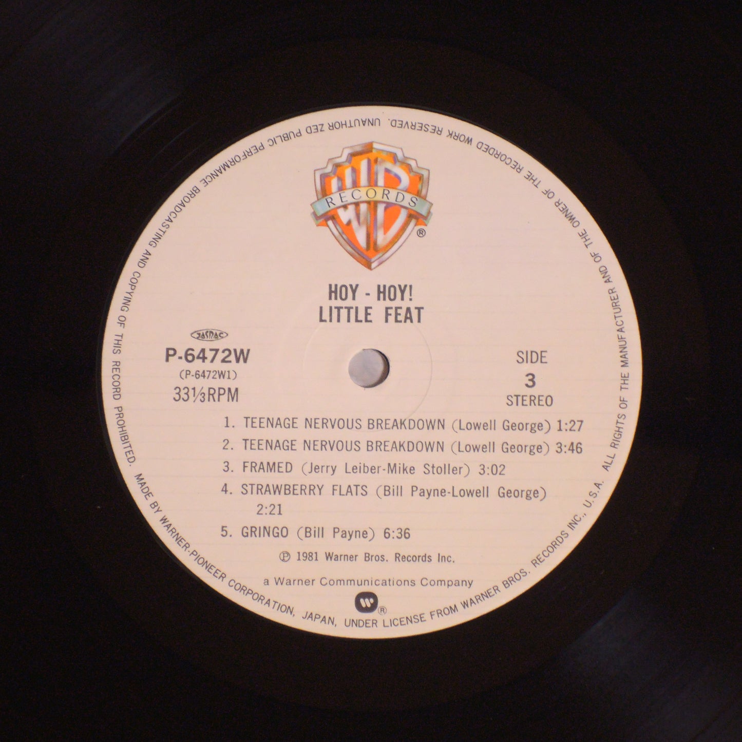 LITTLE FEAT - HOY-HOY [LP] (P-6471~72W)