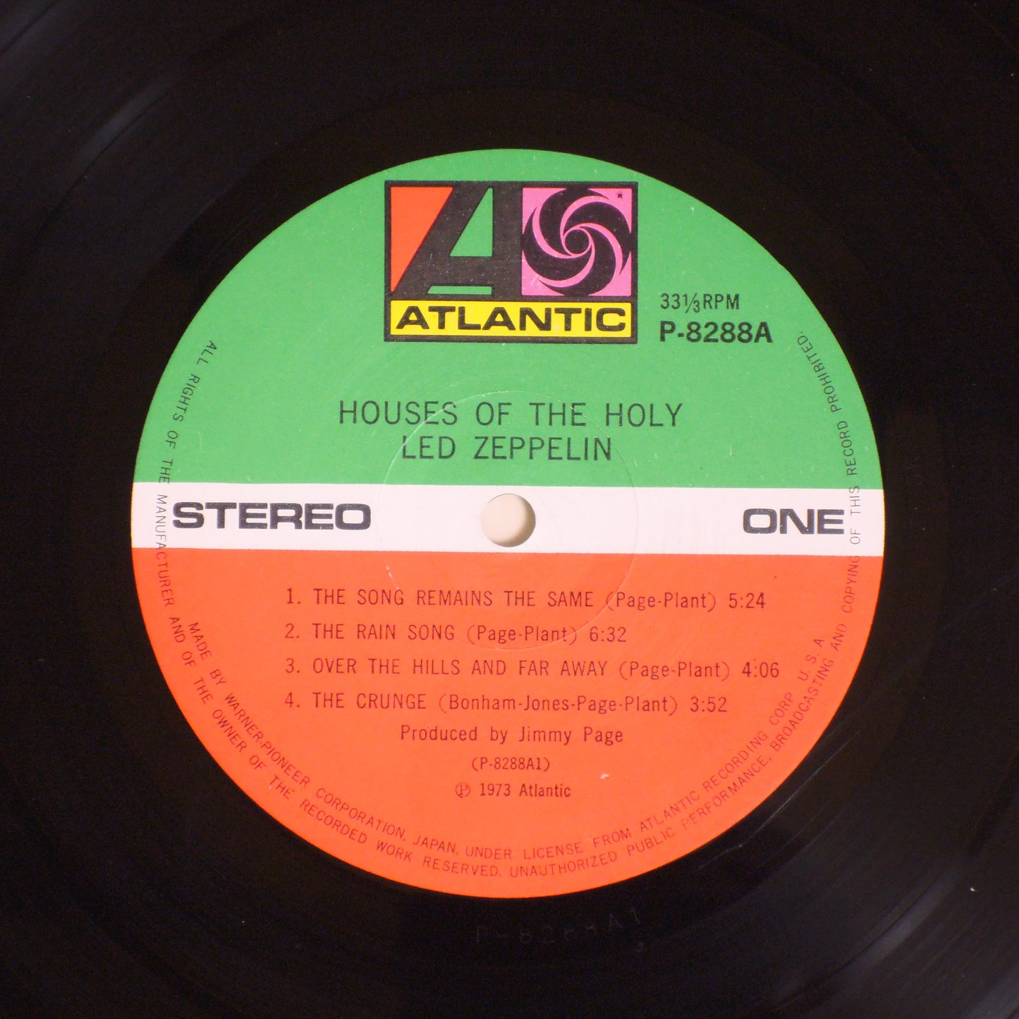 LED ZEPPELIN - HOUSES OF THE HOLY [LP] (P-8288A)