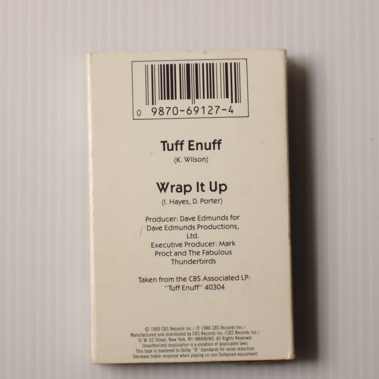 THE FABULOUS THUNDERBIRDS - Tuff Enuff / Wrap It Up [カセット] (ZST 69127)