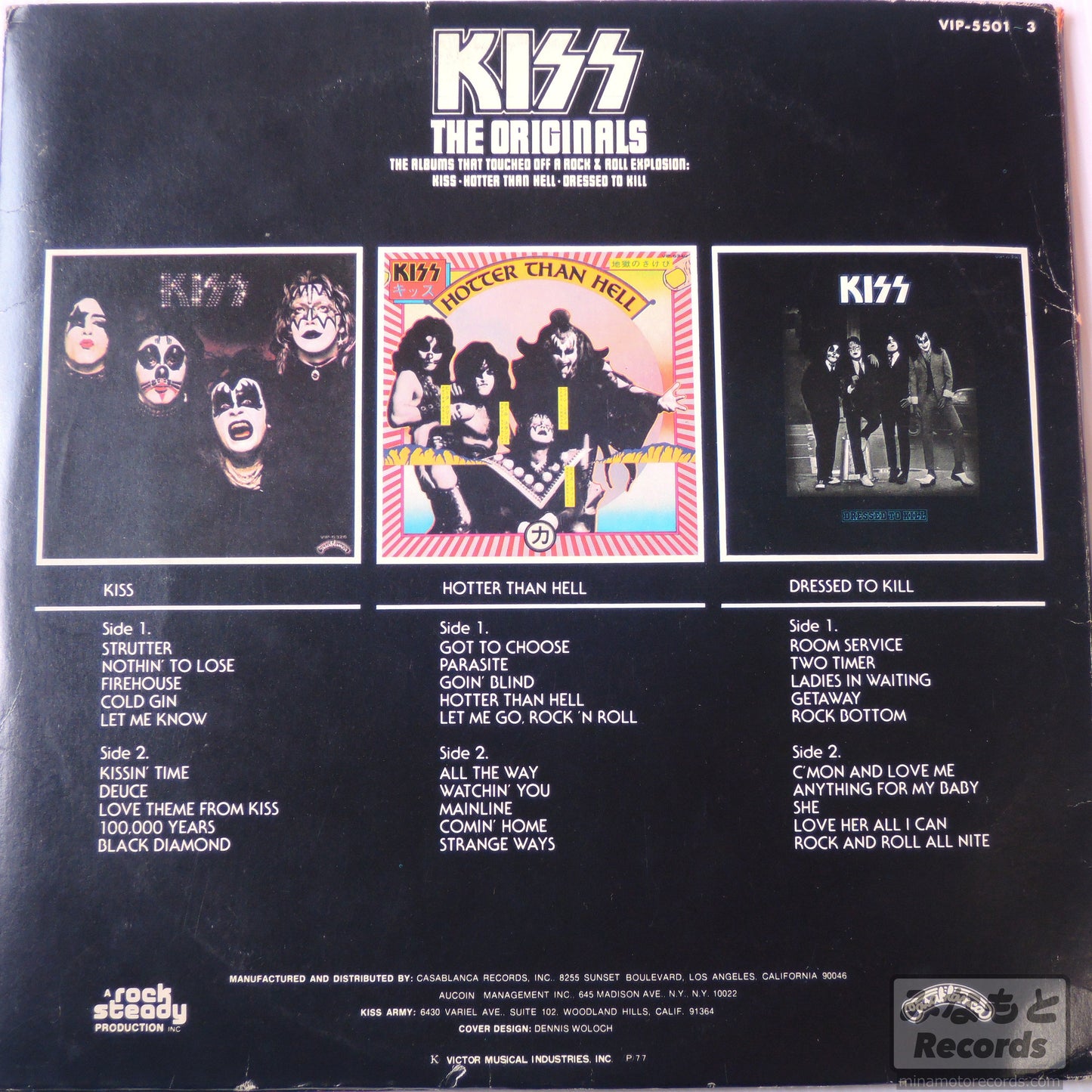 KISS - THE ORIGINALS [LP] (VIP 5501~3)