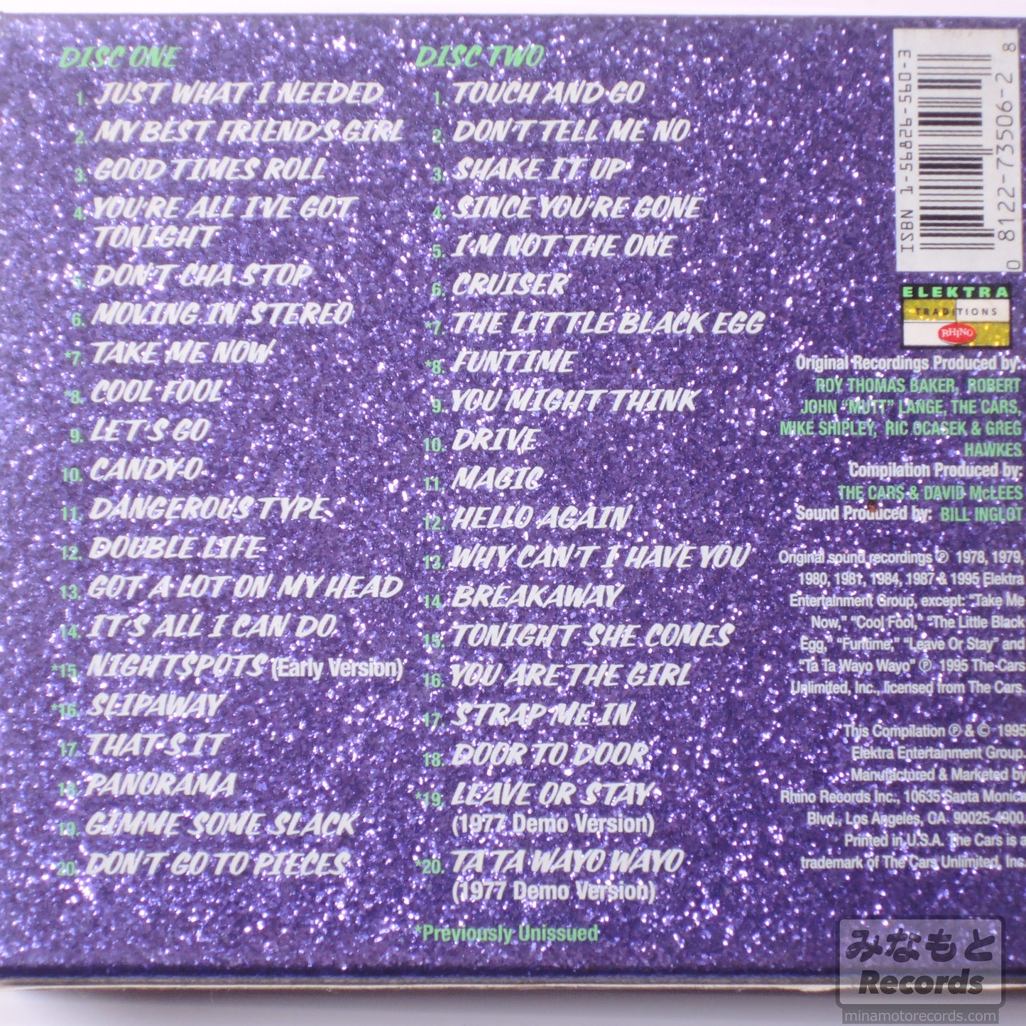 THE CARS - ANTHOLOGY JUST WHAT I NEEDED [CD] (R2 73506)