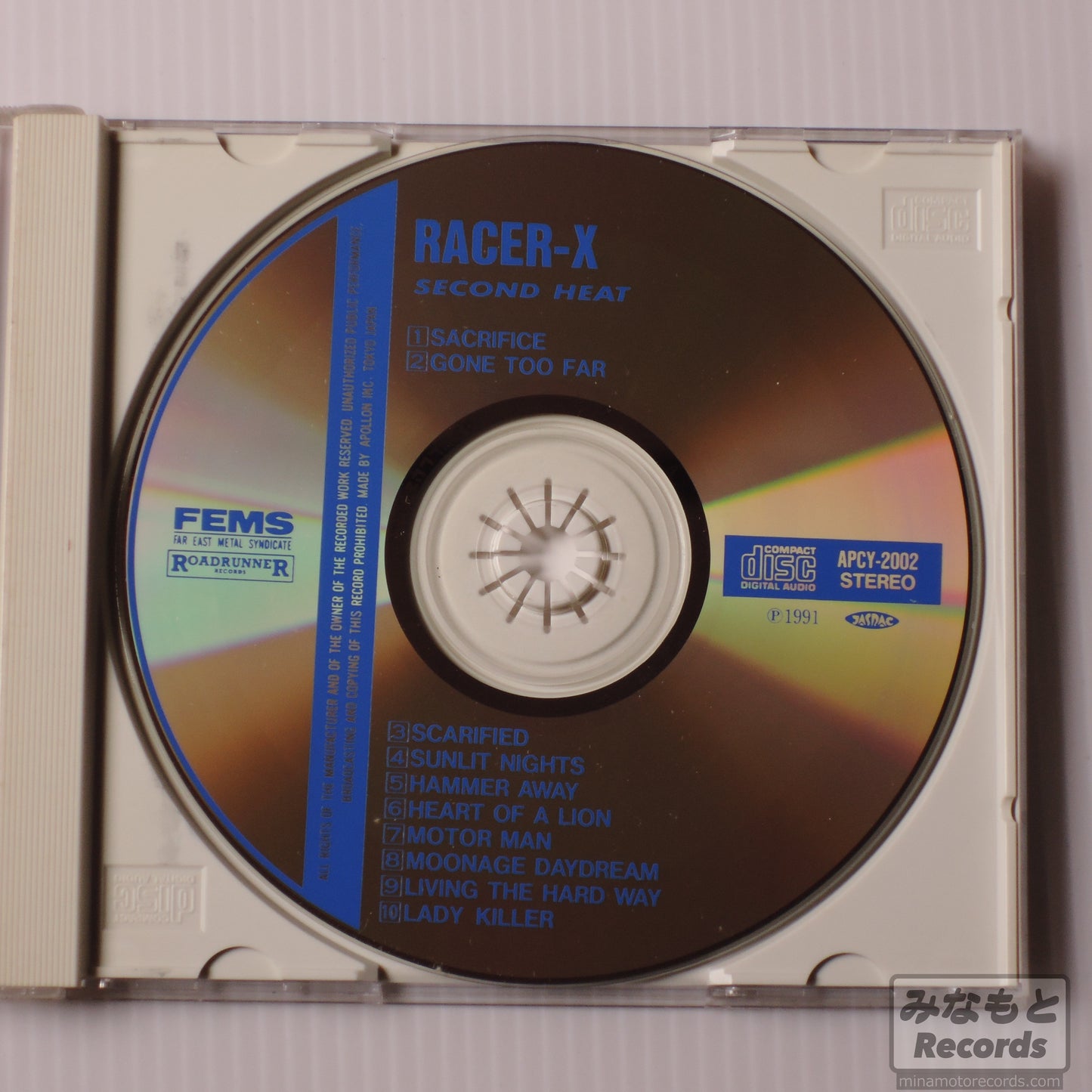 RACER X - SECOND HEAT [CD] (APCY-2002)