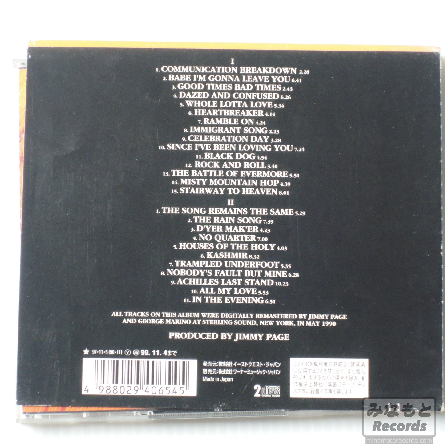 LED ZEPPELIN - Remasters [CD] (AMCY-4065~6)
