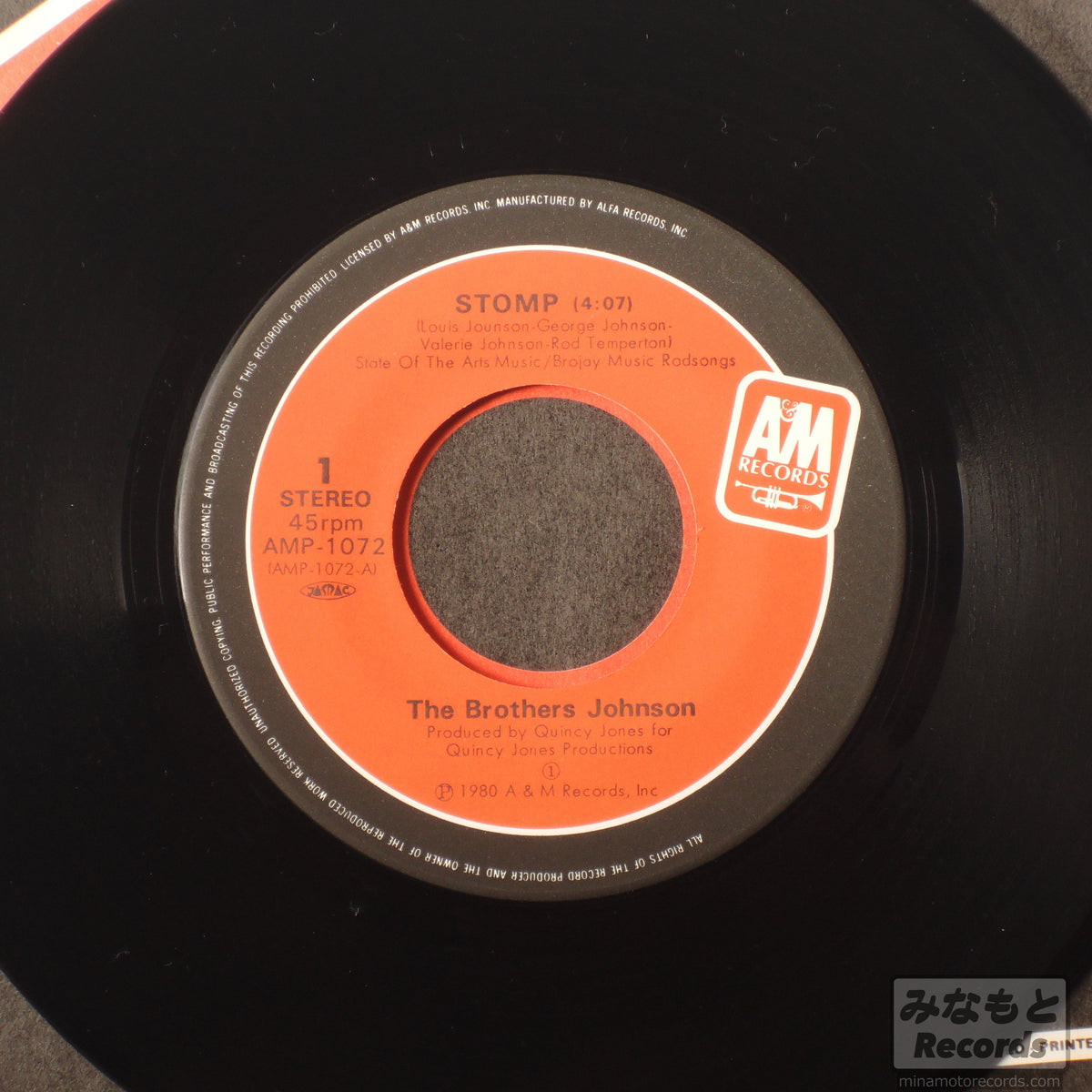 THE BROTHERS JOHNSON - STOMP [7インチ] (AMP-1072)
